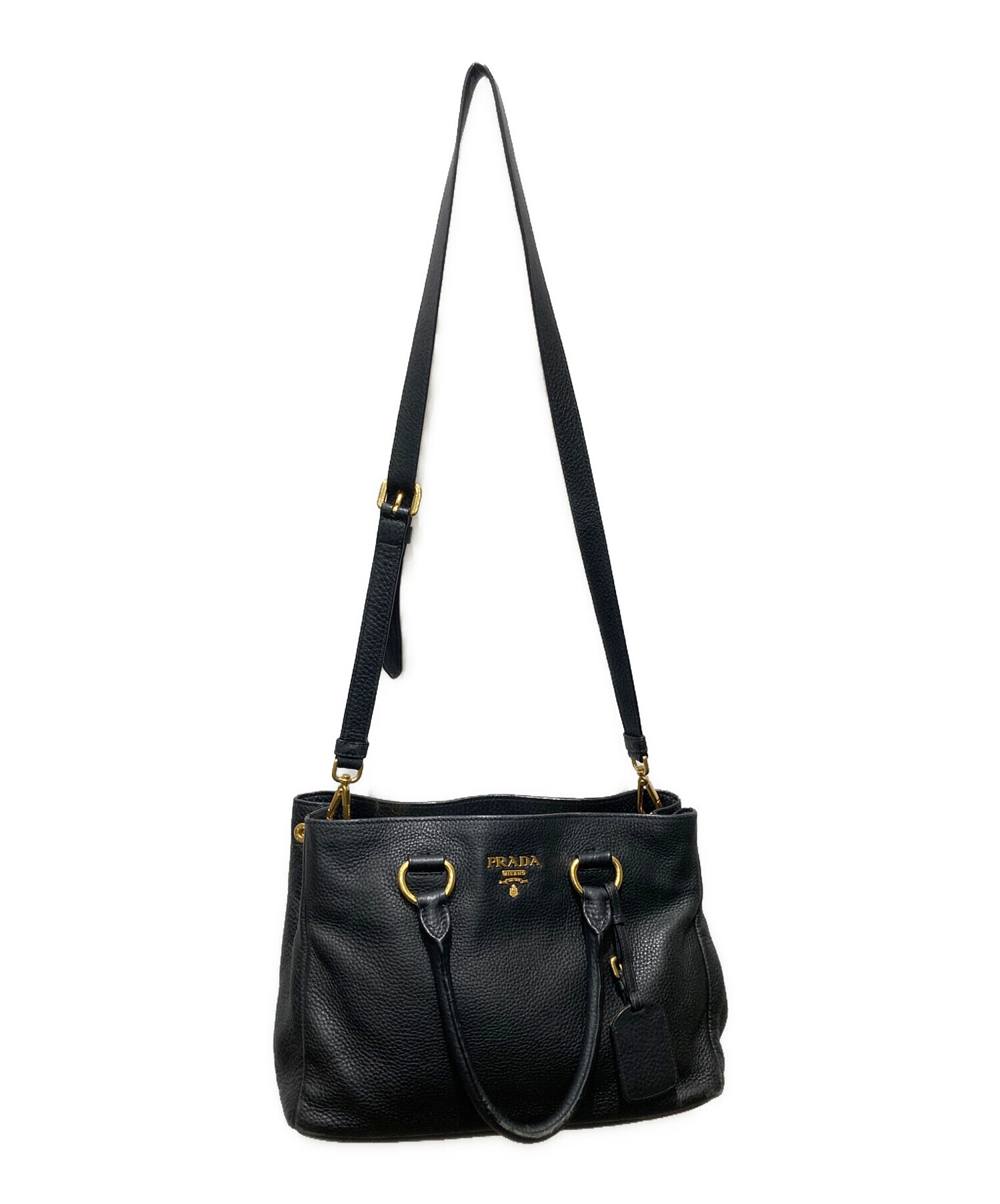 中古・古着通販】PRADA (プラダ) ショルダーバッグ ブラック｜ブランド