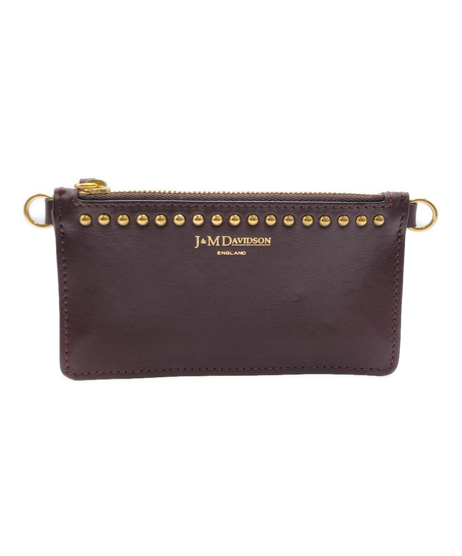 中古・古着通販】J&M DAVIDSON (ジェイ＆エム デヴィッドソン) スタッズコインケース ブラウン｜ブランド・古着通販  トレファク公式【TREFAC FASHION】スマホサイト