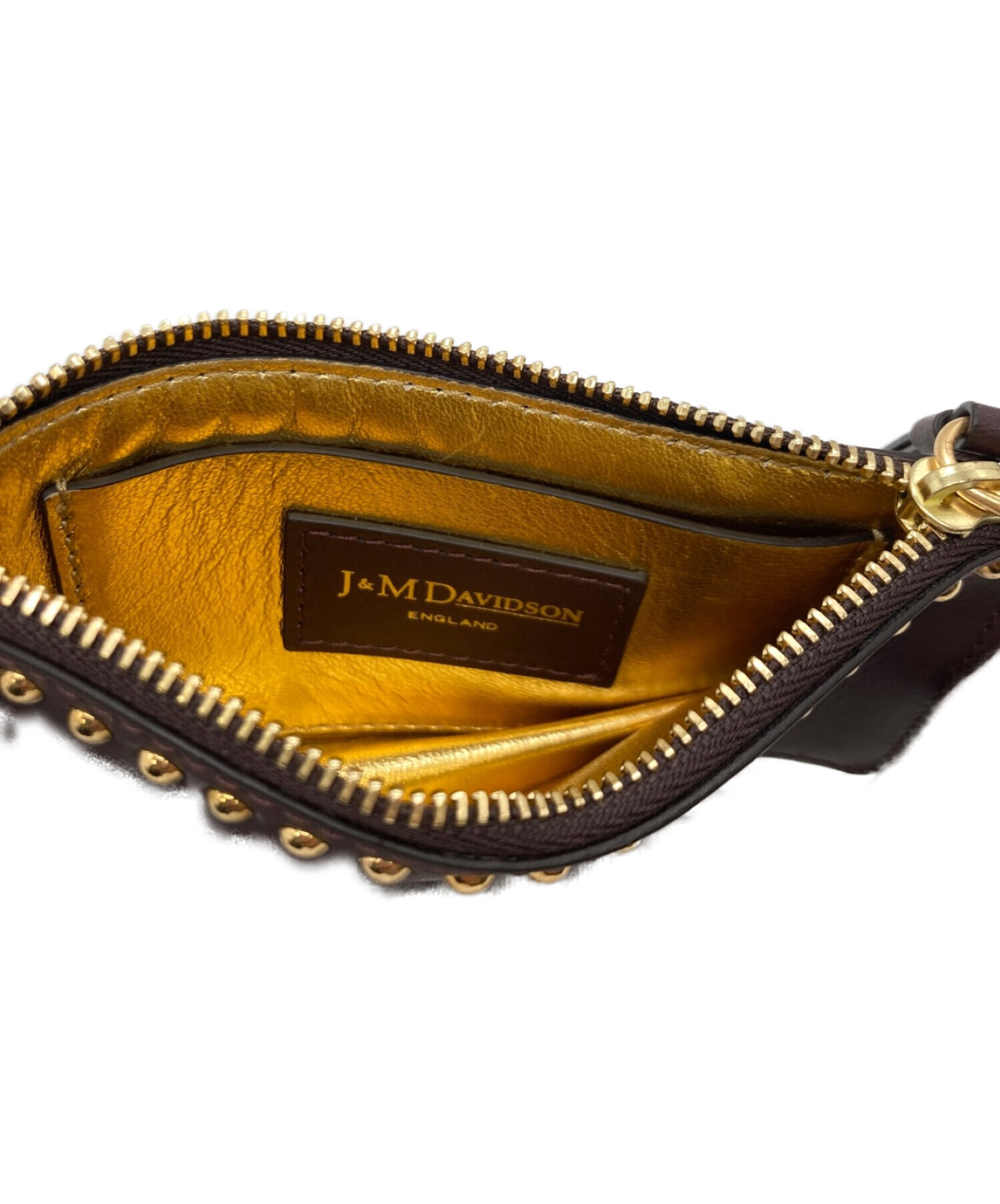 中古・古着通販】J&M DAVIDSON (ジェイ＆エム デヴィッドソン) スタッズコインケース ブラウン｜ブランド・古着通販  トレファク公式【TREFAC FASHION】スマホサイト