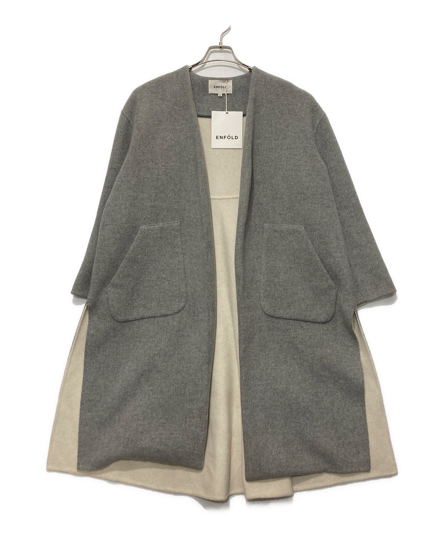 中古・古着通販】ENFOLD (エンフォルド) ソフトリバースリットオーバー