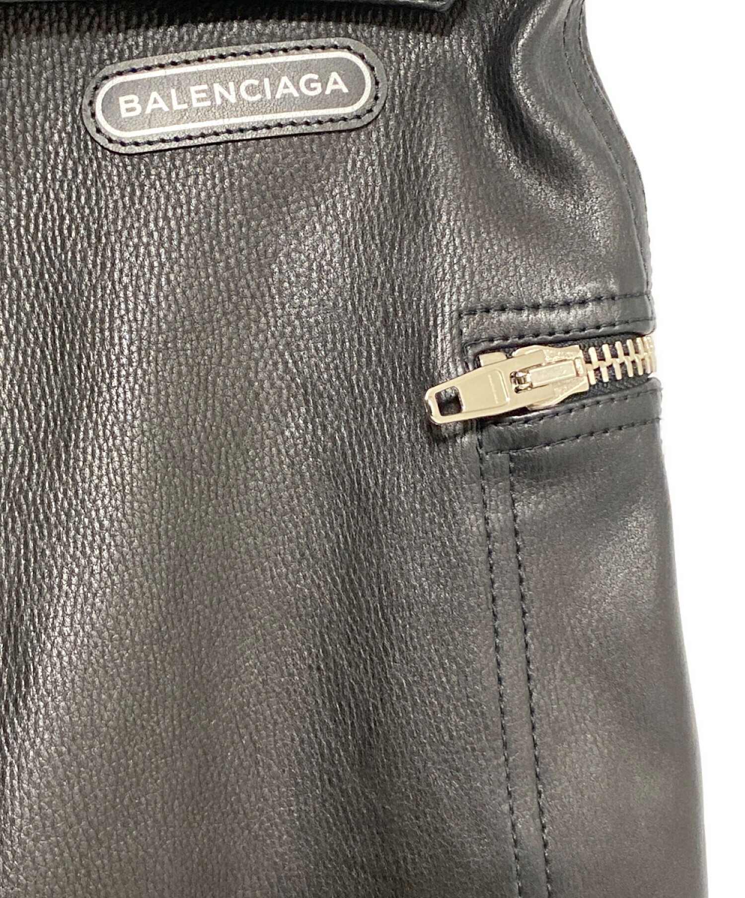 中古・古着通販】BALENCIAGA (バレンシアガ) レザーバイカーパンツ