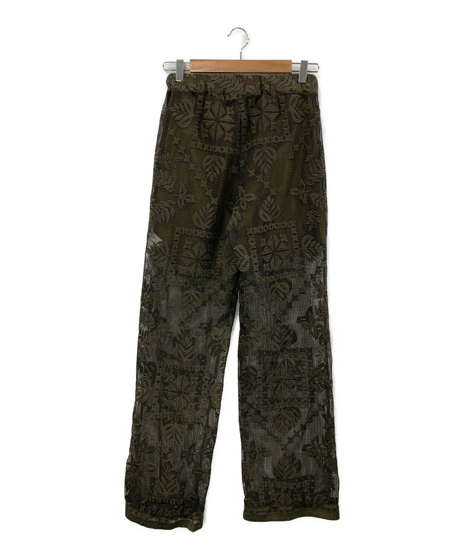 中古・古着通販】Ameri (アメリ) CHEMICAL LACE WIDE PANTS 中古・古着通販】Ameri (アメリ) CHEMICAL LACE WIDE PANTS