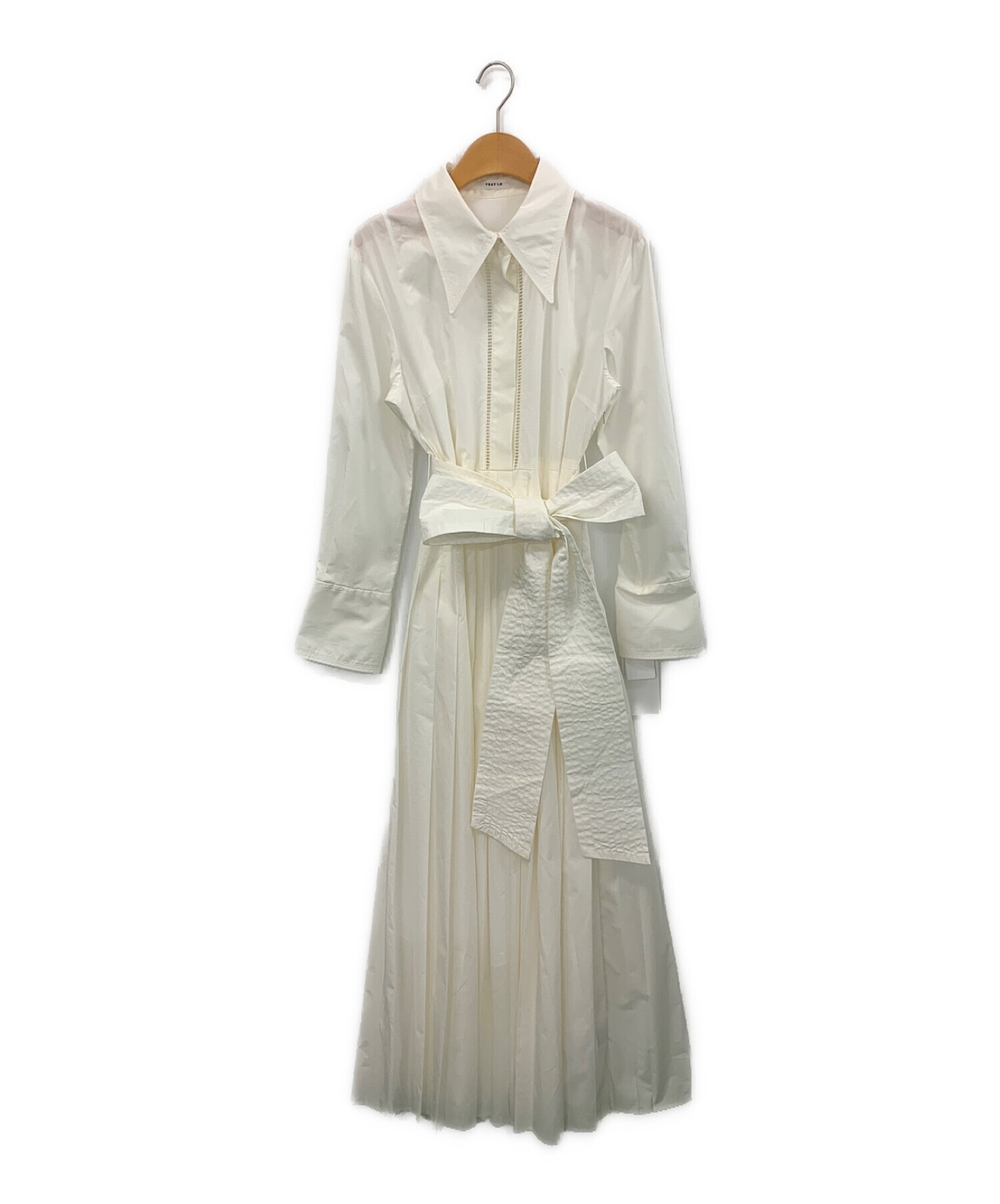 中古・古着通販】FRAY ID (フレイ アイディー) プリーツシャツ  