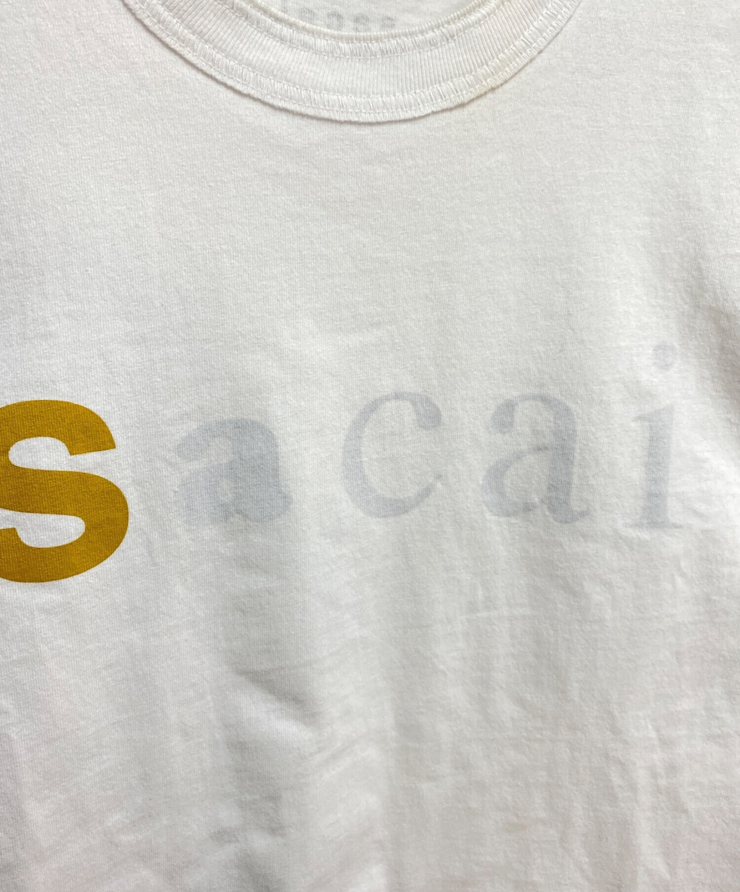 中古・古着通販】sacai (サカイ) 22SS 反転ロゴプリントTシャツ