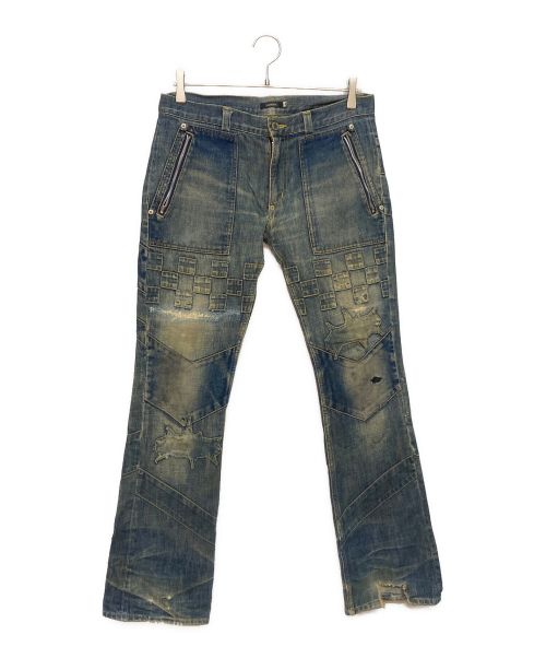 UNDERCOVERISM FOR REBELS パッチワーク　パンツ　Мサイズ 中古・古着通販】UNDERCOVER (アンダーカバー) パッチワークデニム