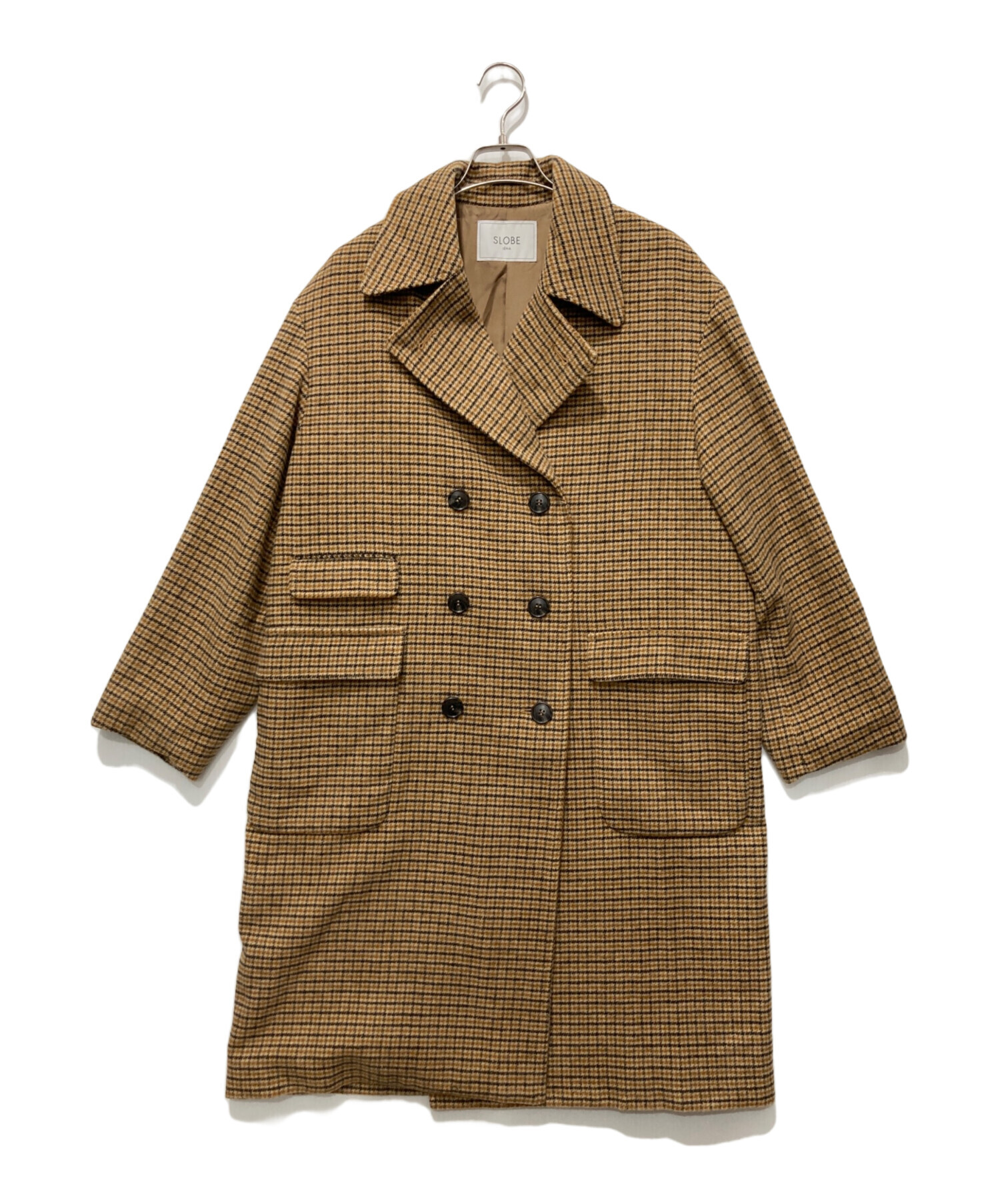 SLOBE IENA メルトンビックPコート ブラウン 36 SLOBE IENA ブラウン pコート SLOBE IENA メルトンビックPコート