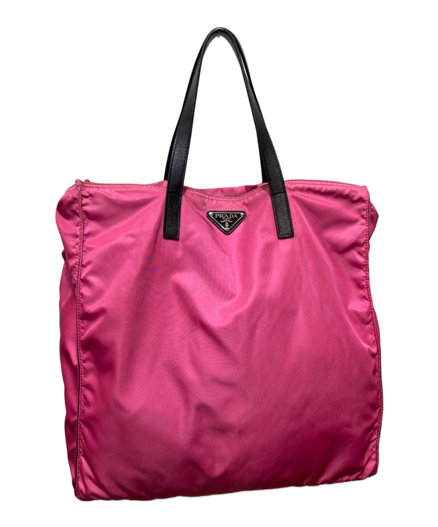 PRADA ピンク ナイロン トートバッグ 中古・古着通販】PRADA (プラダ) 2WAYナイロントートバッグ ピンク