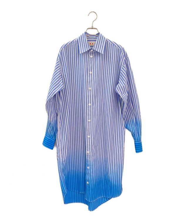 中古・古着通販】MARNI (マルニ) ストライプグラデーションワンピース