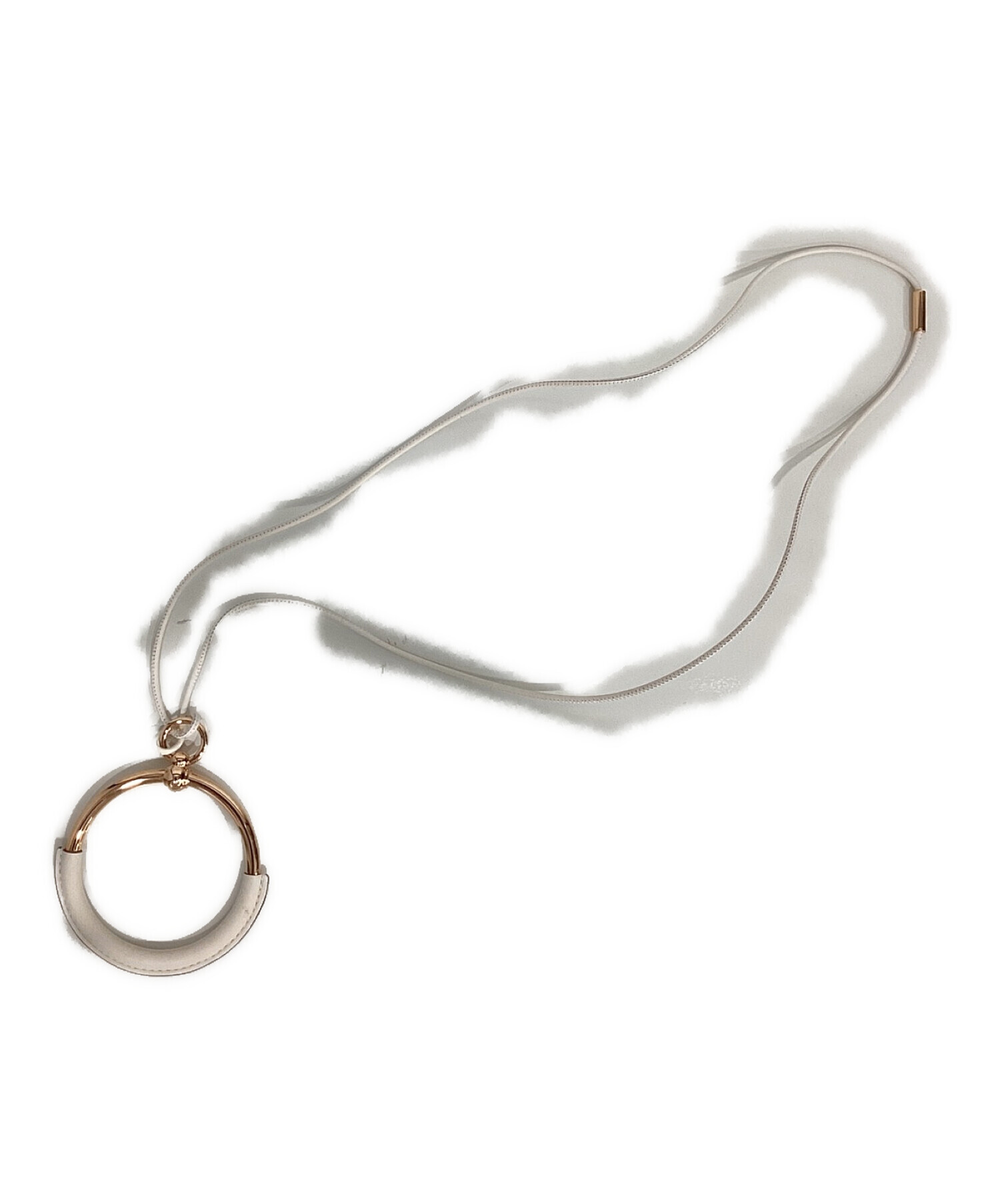 HERMES　エルメス　ループブラン　人気色　グリアスファルト　ペンダント HERMES エルメス ループブラン 人気色 グリアスファルト ペンダント