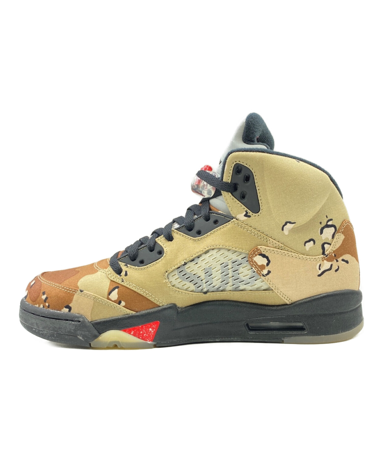 Supreme Jordan 5 ブラック US10/28cm 新品未使用 NIKE ナイキ × SUPREME Air Jordan 5 Retro Black ×シュプリーム エア