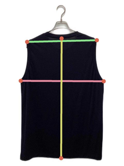 中古・古着通販】COMOLI (コモリ) ウール天竺 ノースリーブ ネイビー