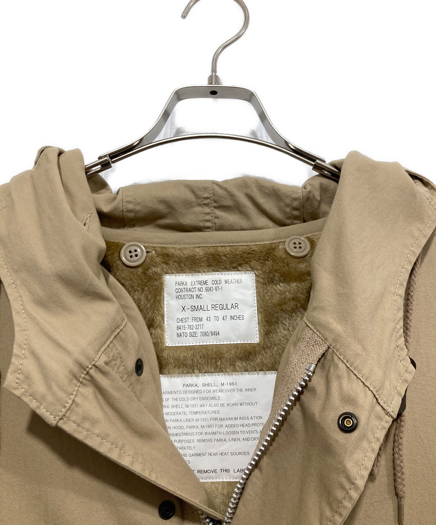 中古・古着通販】HOUSTON (ヒューストン) M-51モッズコート カーキ