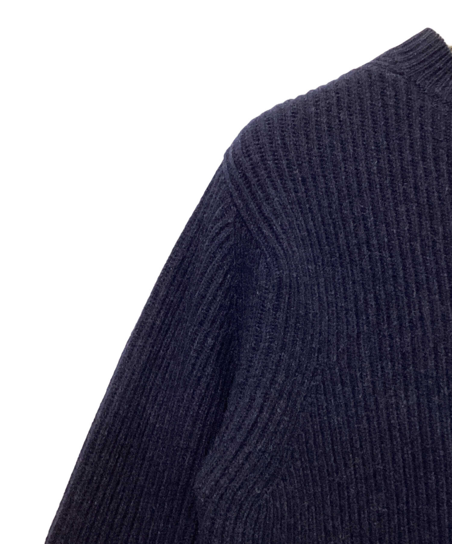 中古・古着通販】DRAWER (ドゥロワー) 9Gウールカシミヤアゼ編みニット