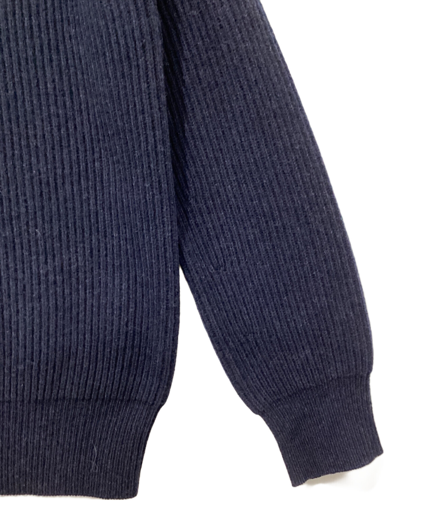 中古・古着通販】DRAWER (ドゥロワー) 9Gウールカシミヤアゼ編みニット