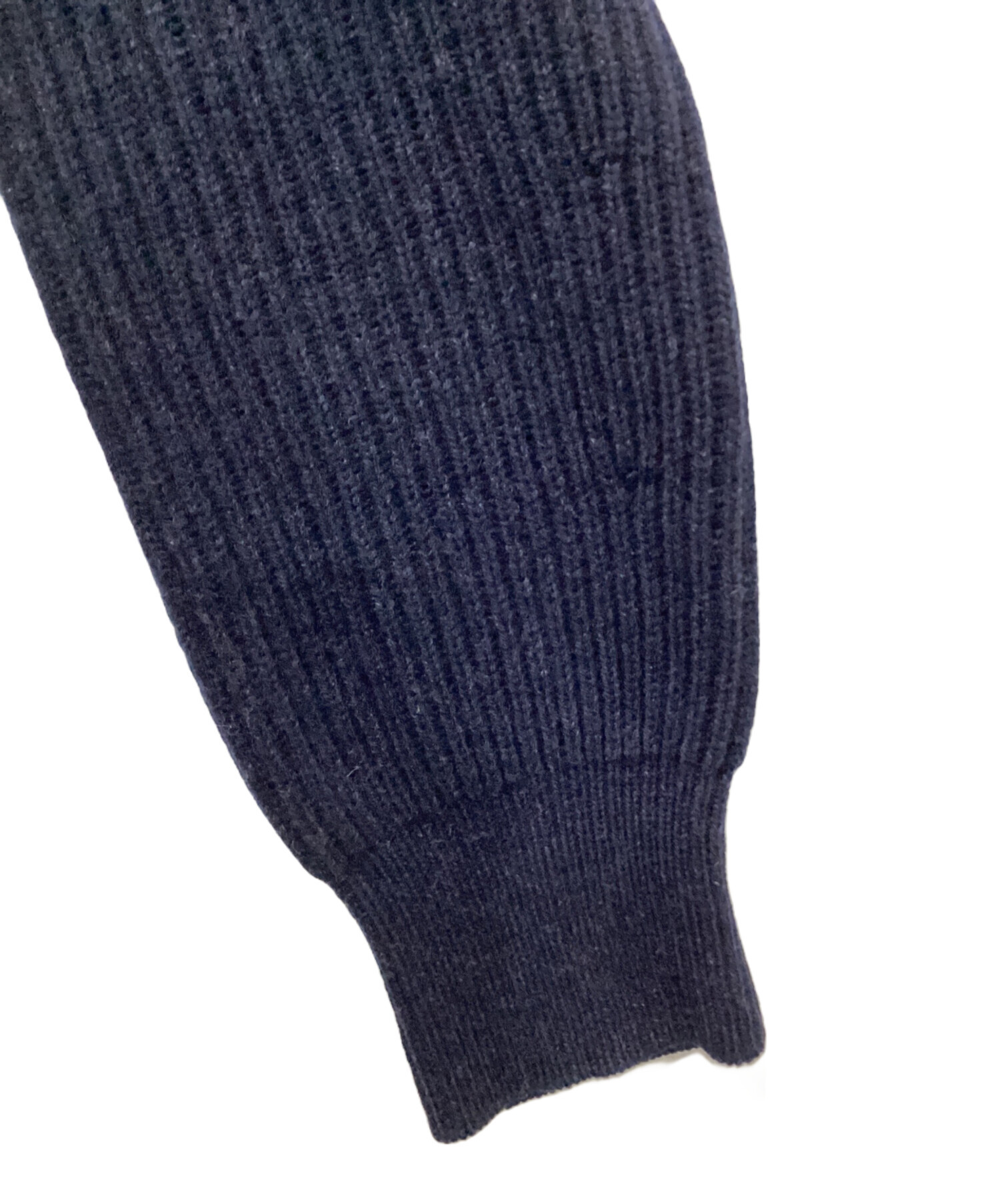 中古・古着通販】DRAWER (ドゥロワー) 9Gウールカシミヤアゼ編みニット