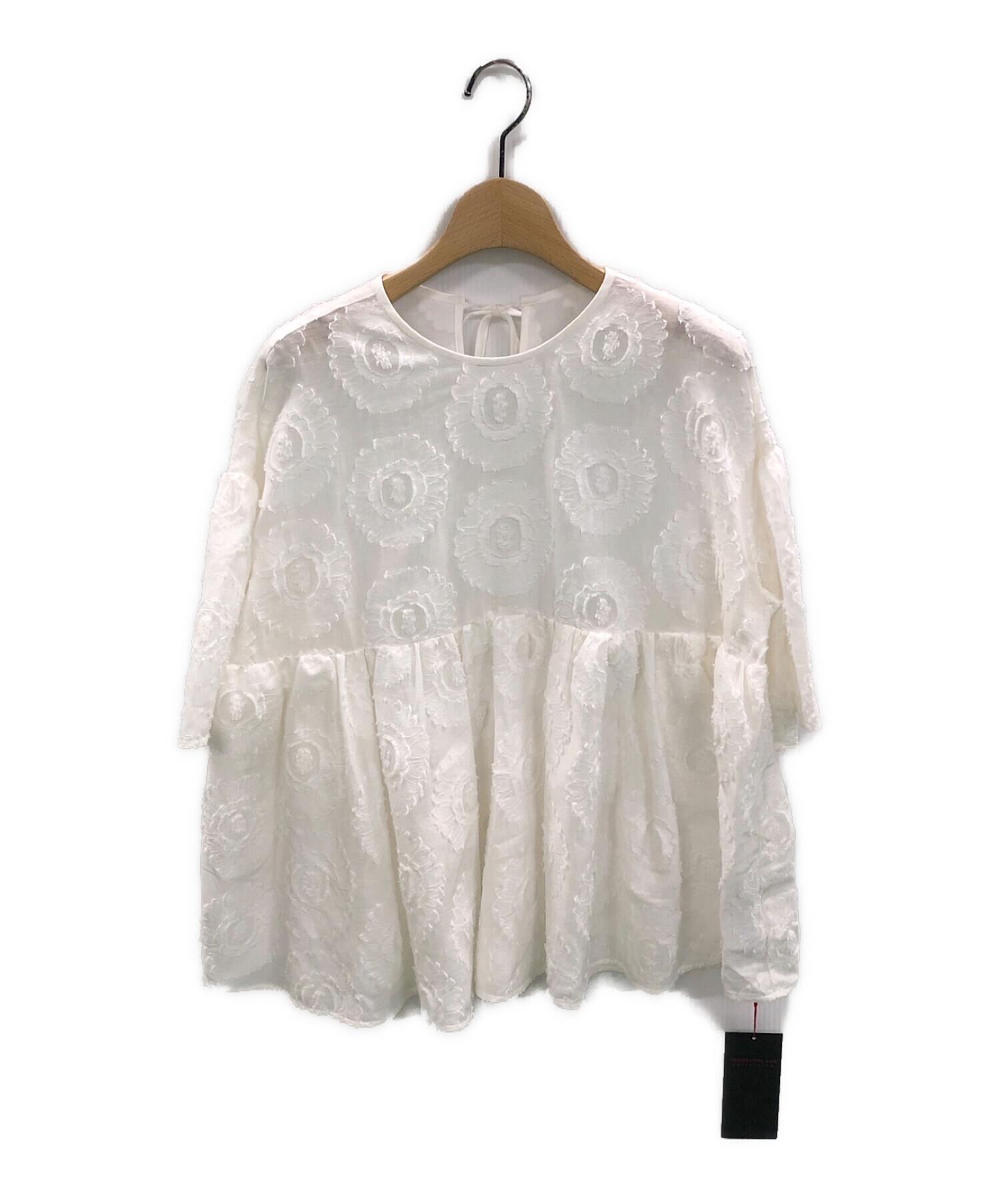 トゥモローランド サンフラワージャカード ラッフルスリーブブラウス