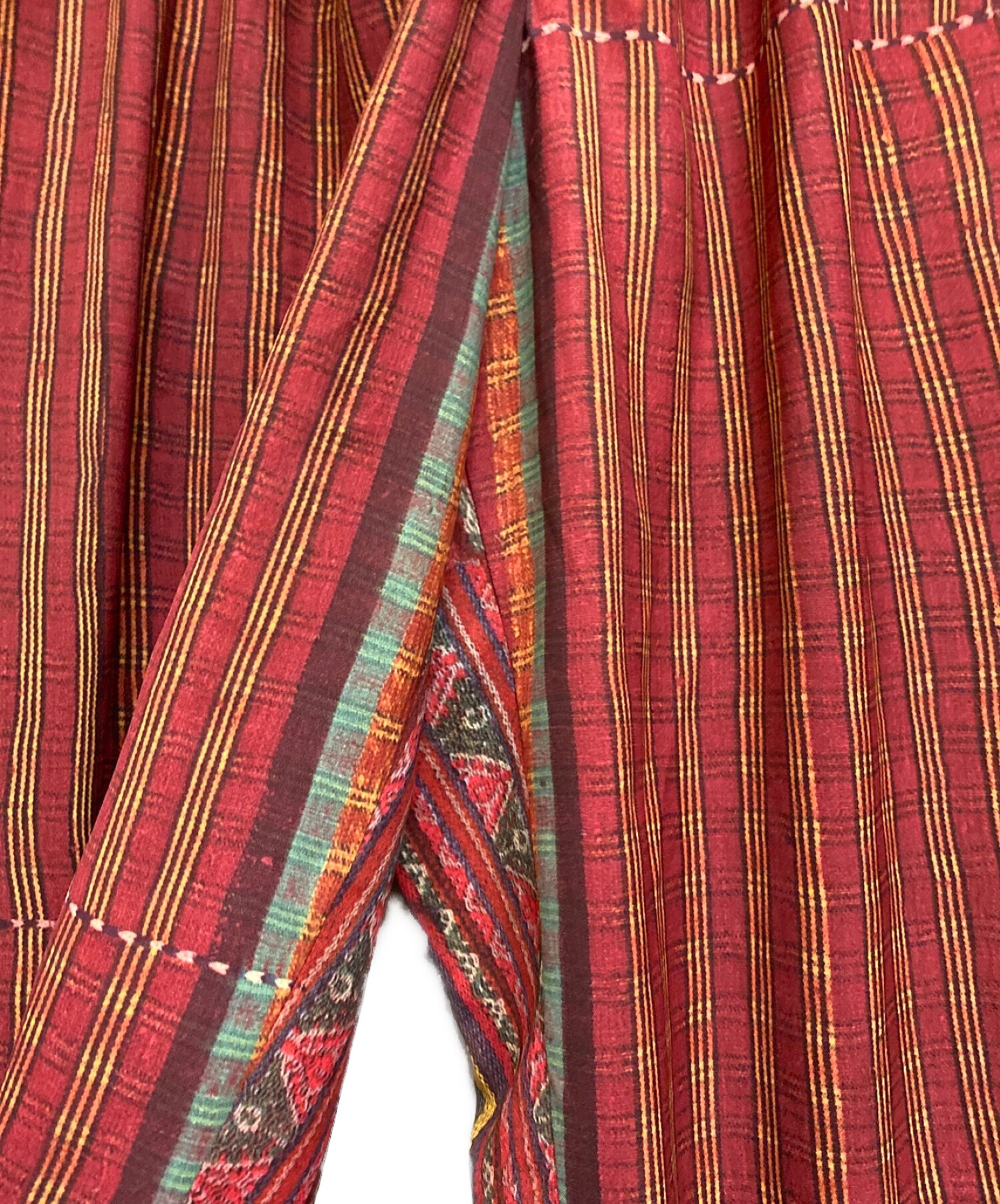 古着 コムデギャルソン 総柄パンツ ワイドパンツ ギャルソン オムプリュス コムデギャルソン オムプリュス 総柄 パンツ レトロ ヴィンテージ