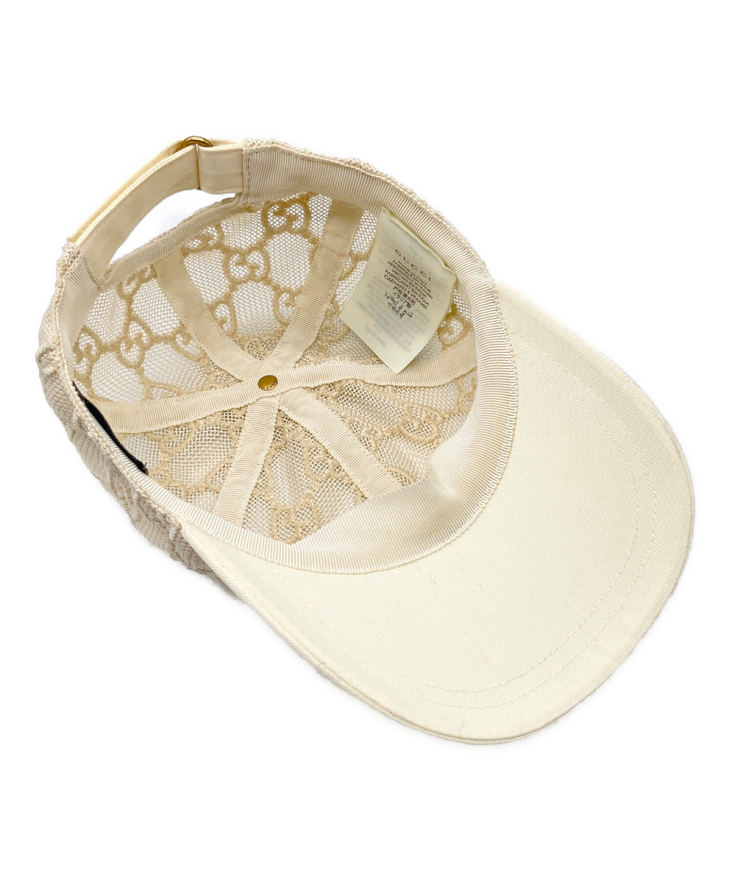中古・古着通販】GUCCI (グッチ) GGレースエンブロイメダリー メッシュ