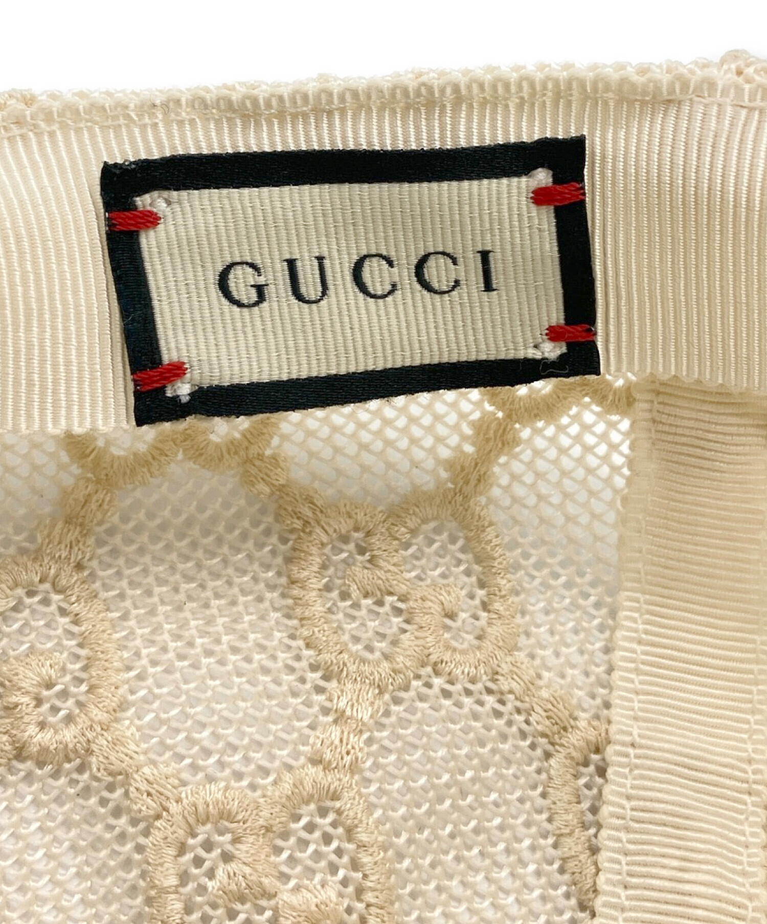 中古・古着通販】GUCCI (グッチ) GGレースエンブロイメダリー メッシュ 中古・古着通販】GUCCI (グッチ) GGレースエンブロイメダリー メッシュ