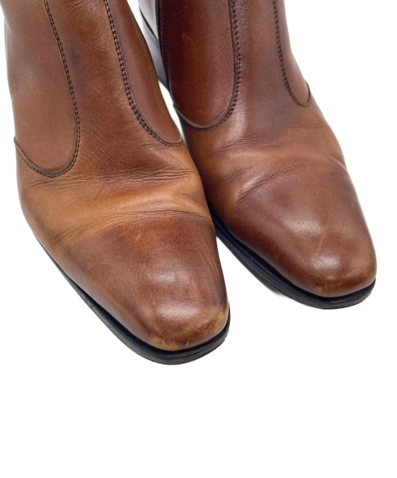 Simon Forunier ヒールブーツ ブラウン 8