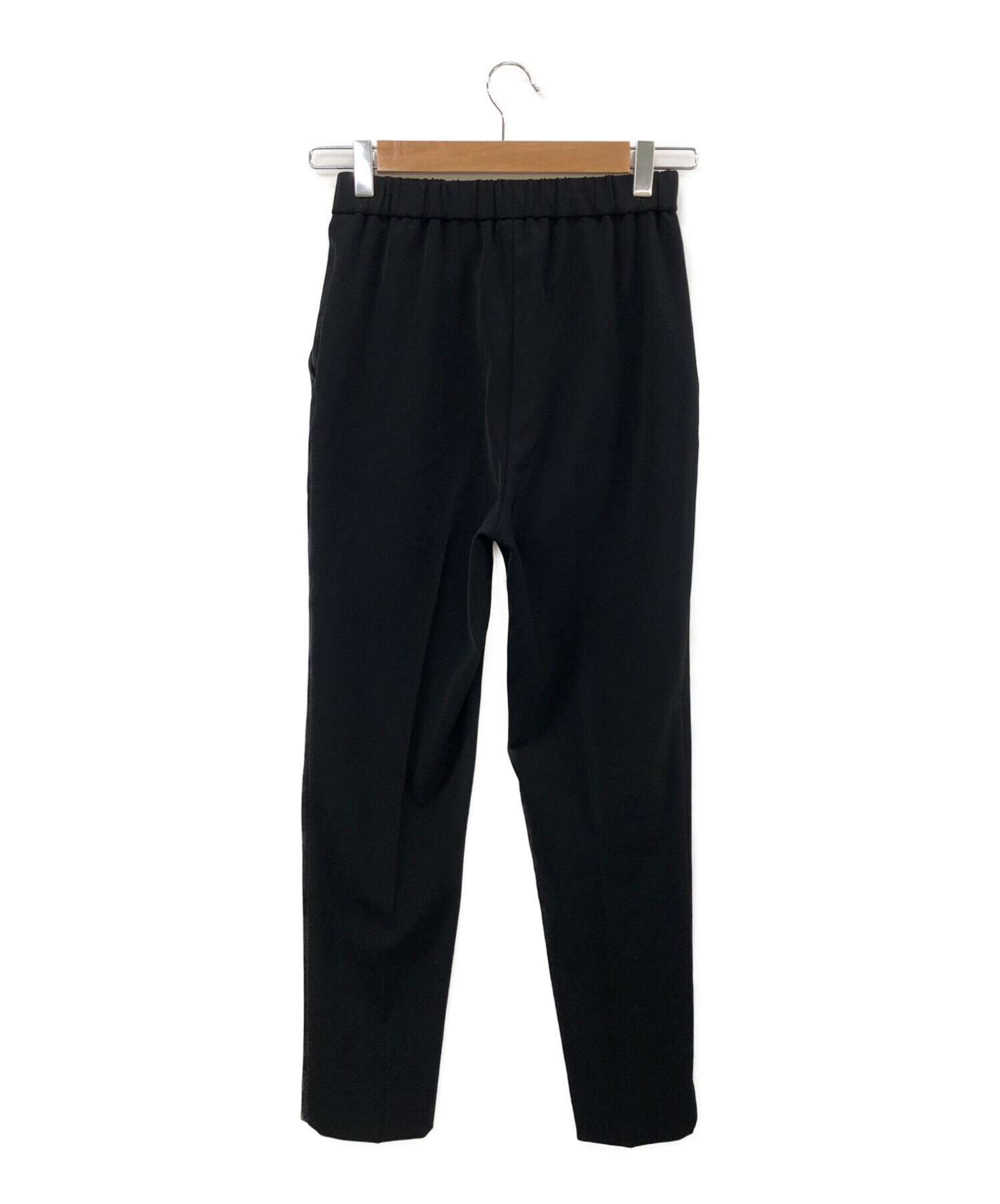 中古・古着通販】yori (ヨリ) セレモニーピンタックパンツ ブラック  