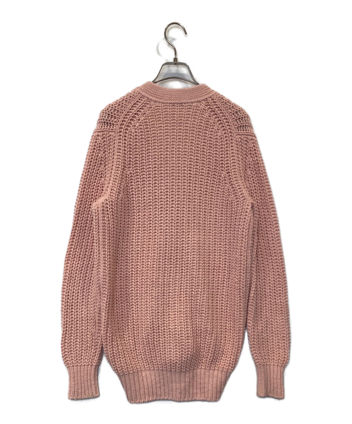 SLOANE(スローン) 3G畦編み コットン×アクリル クルーネック ニット