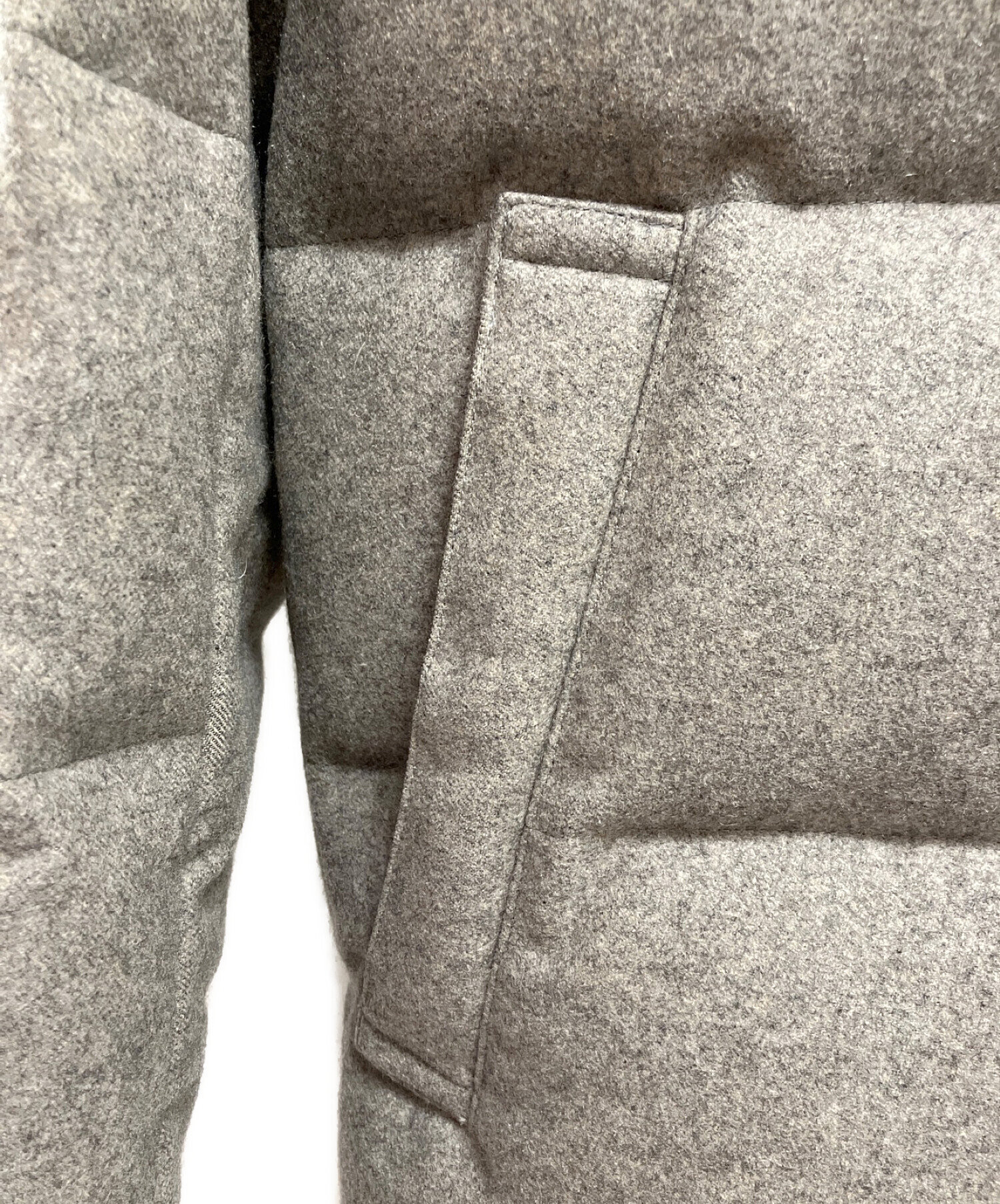 中古・古着通販】HERMES (エルメス) カシミヤ/ダウンジャケット グレー