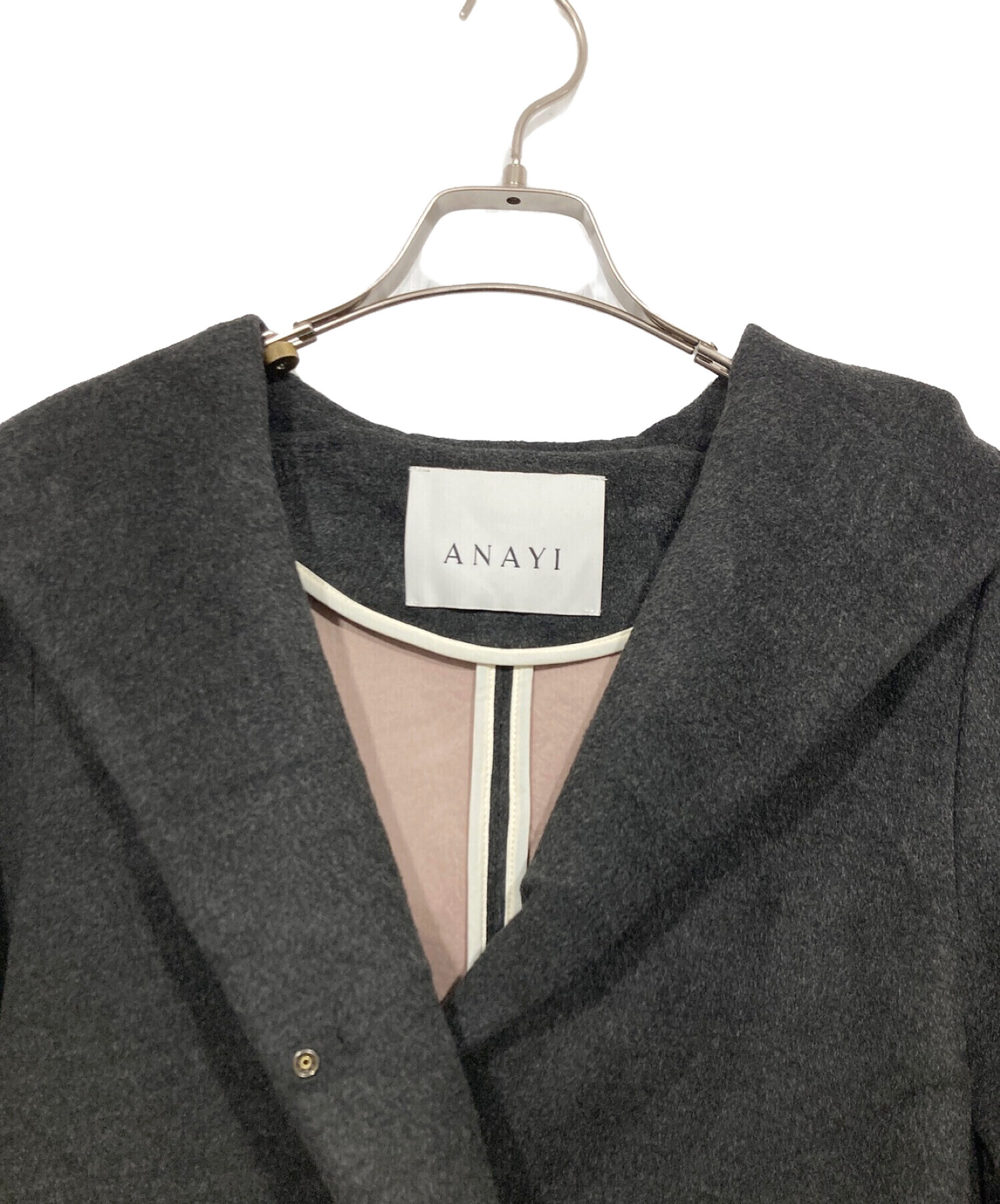 中古・古着通販】ANAYI (アナイ) バイカラーボンディングフードコート 