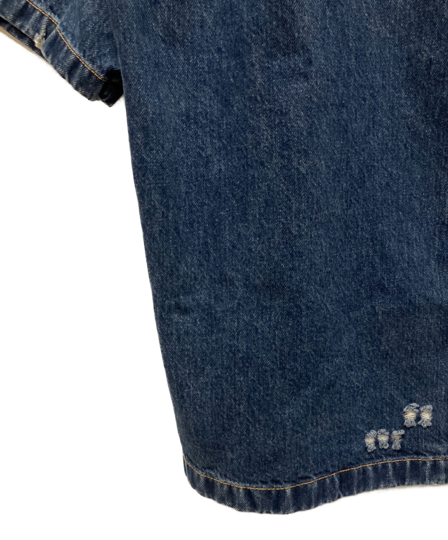 中古・古着通販】PRADA (プラダ) トライアングルロゴプレートデニム