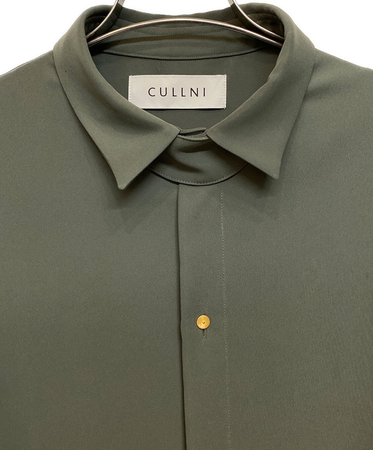 中古・古着通販】CULLNI (クルニ) ストラップカラーワイドシャツ