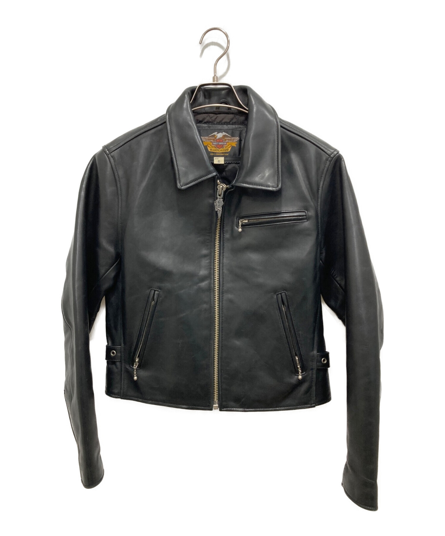 ハーレーダビッドソン シングル ライダース ジャケット レザー