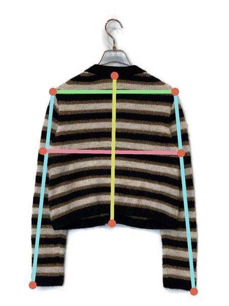 中古・古着通販】ANAYI (アナイ) ラメボーダーニットジャケット