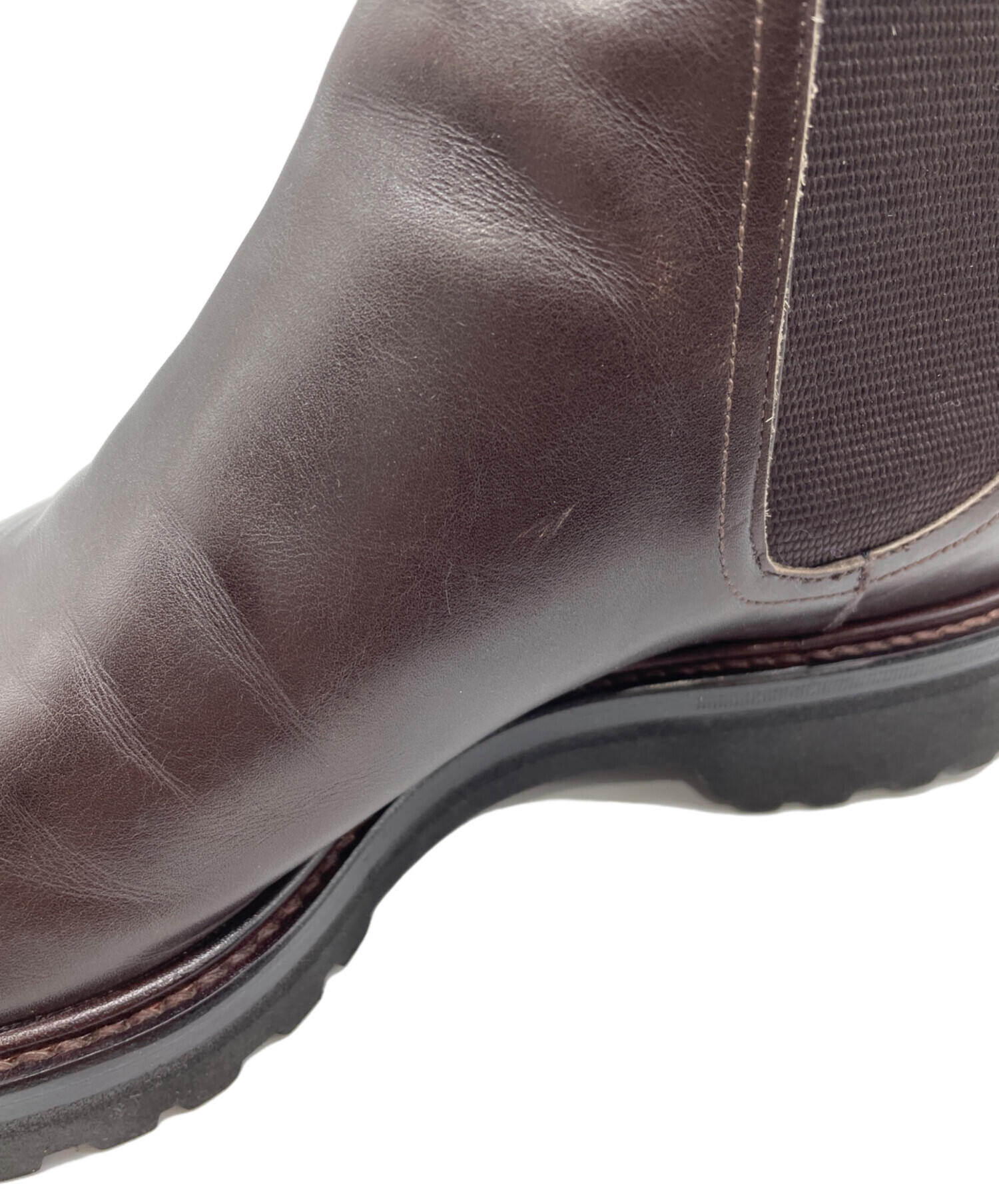 中古・古着通販】W.H (ダブルエイチ) サイドゴアブーツ ブラウン