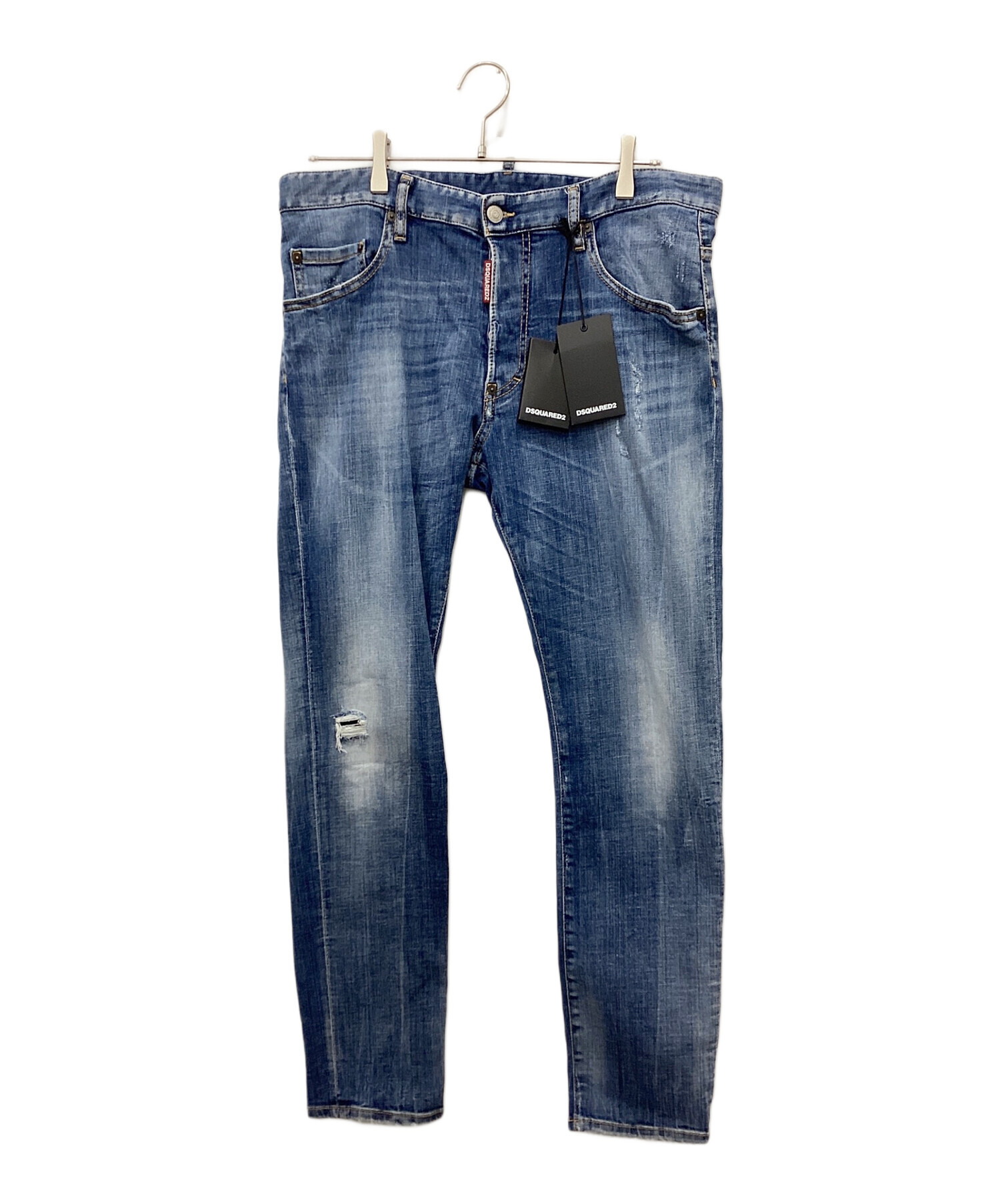 【中古】ディースクエアード DSQUARED2 23AW Skater Jean スケータージーンズ デニム パンツ 54 カーキ S74LB1356 メンズ 中古・古着通販】DSQUARED2 (ディースクエアード) SKATER JEAN