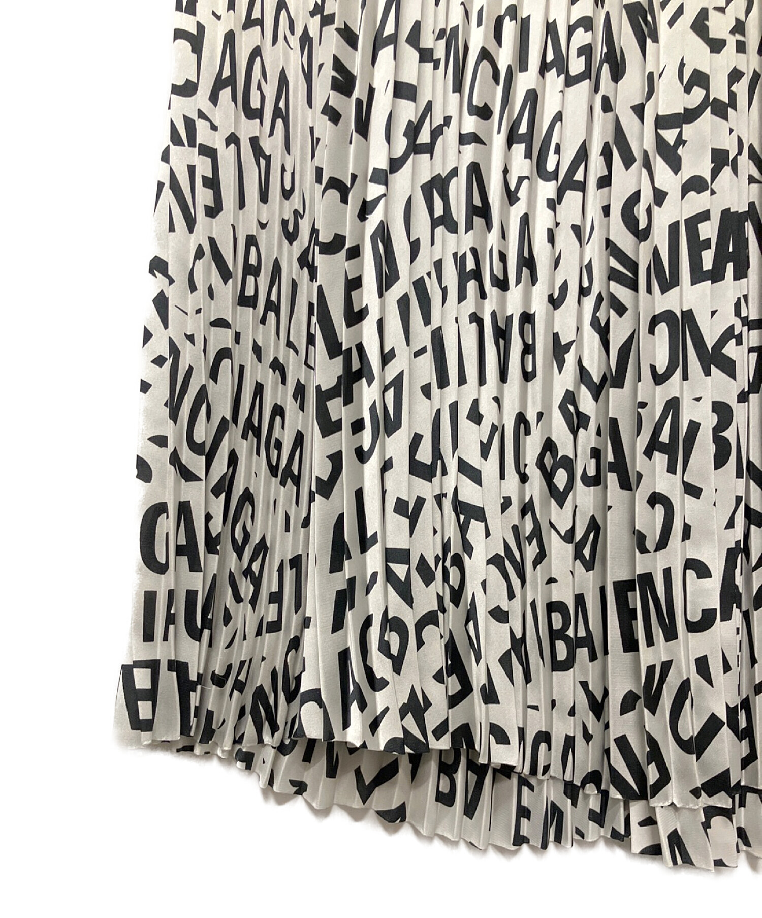 中古・古着通販】BALENCIAGA (バレンシアガ) 総ロゴプリーツスカート