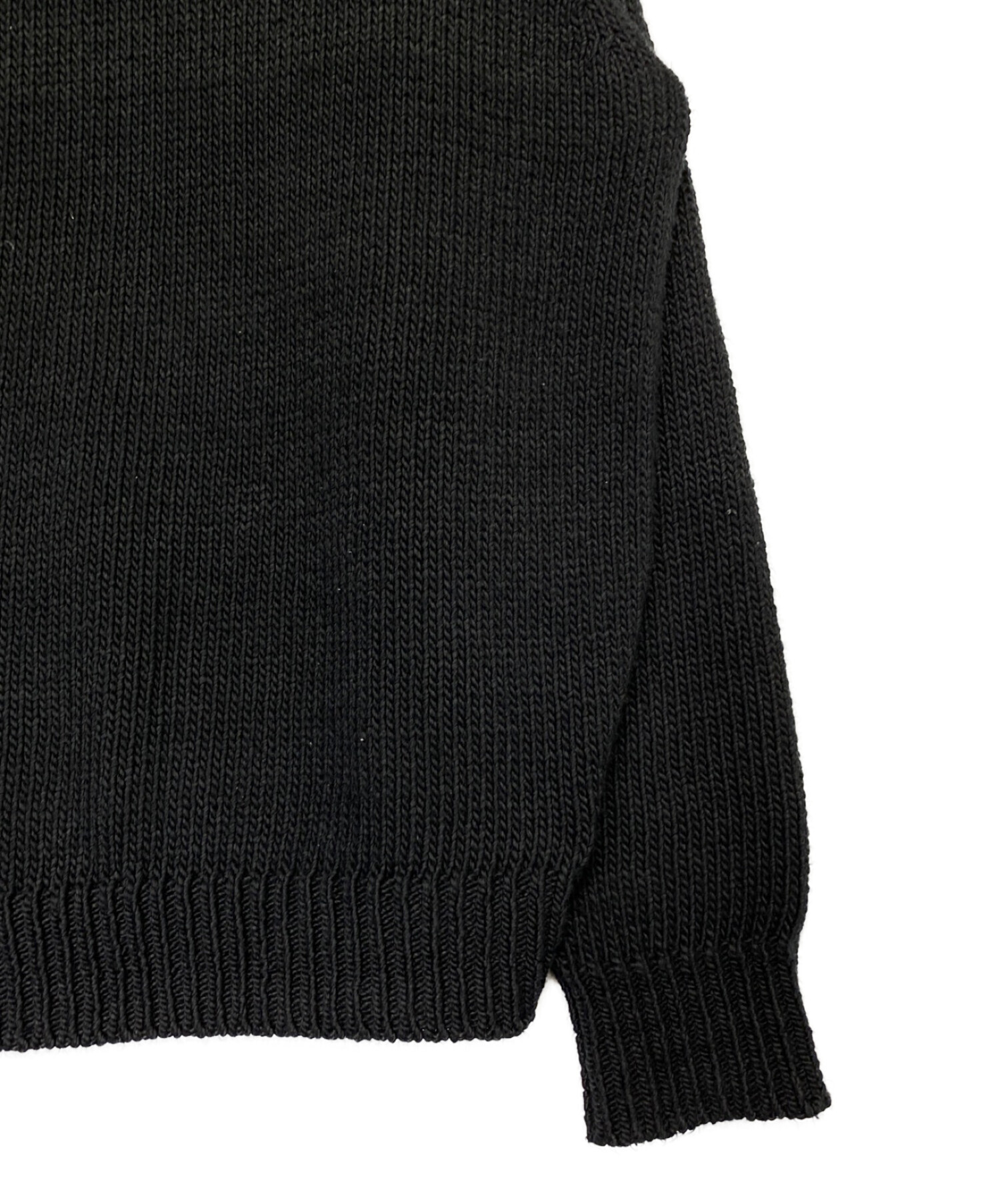 中古・古着通販】HERILL (ヘリル) Cottoncode Crewneck ブラック 