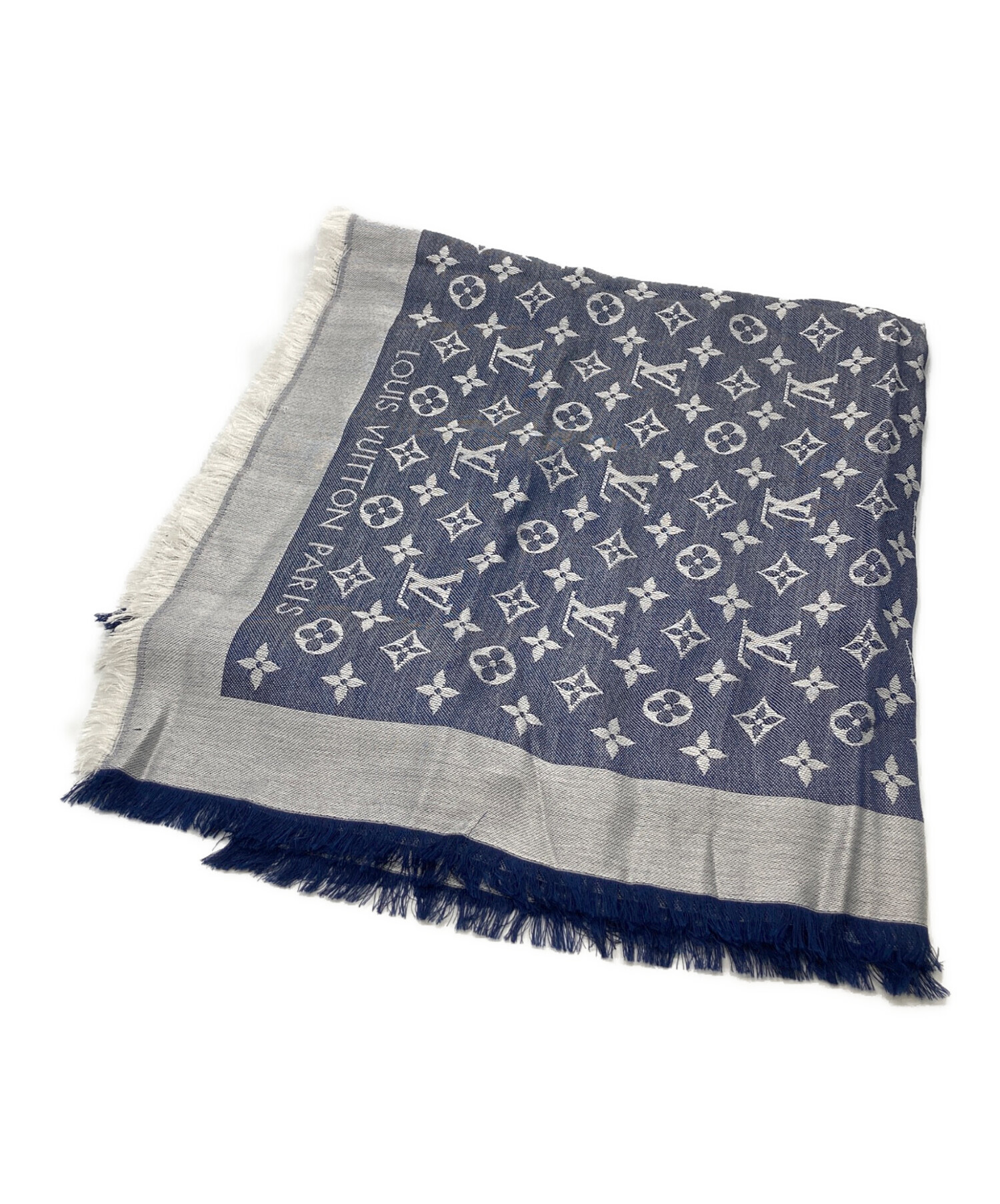【LOUIS VUITTON】モノグラム デニム ストール M71376 シルク Monogram Denim Shawl S00 - Women - Accessories | LOUIS VUITTON ®