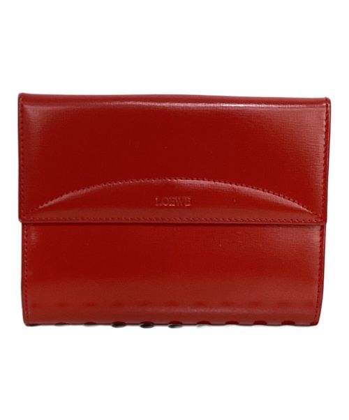 LOEWE ロエベ 二つ折り財布 ブラウン/バーガンディ 14057 レディース