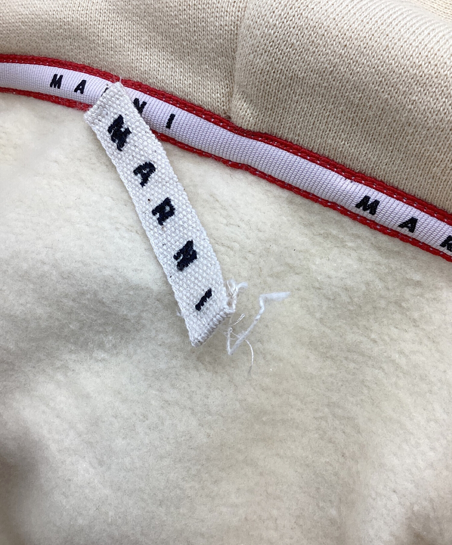 中古・古着通販】MARNI (マルニ) パーカー ベージュ サイズ:50