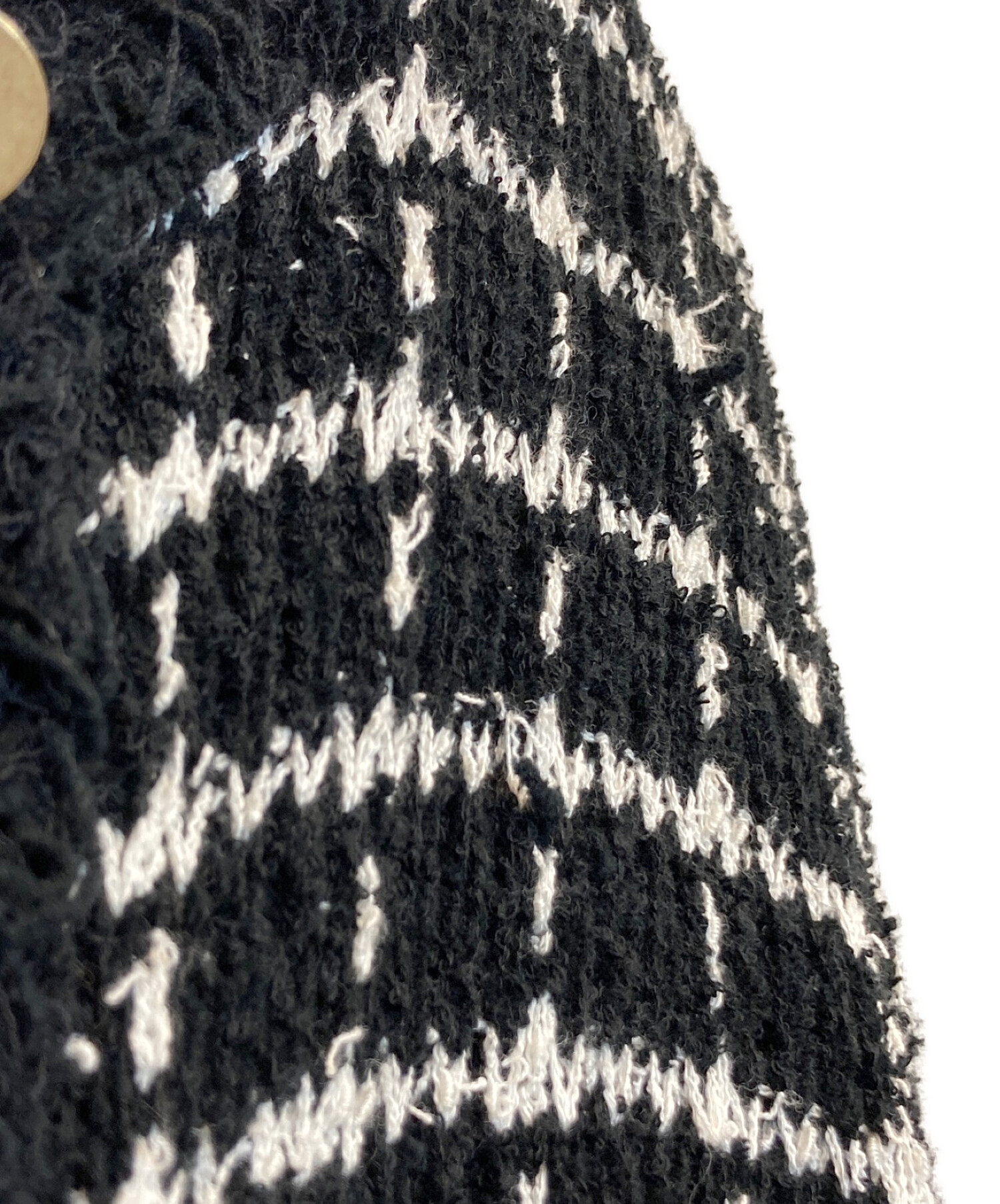 中古・古着通販】martinique (マルティニーク) グリッドツイードニット