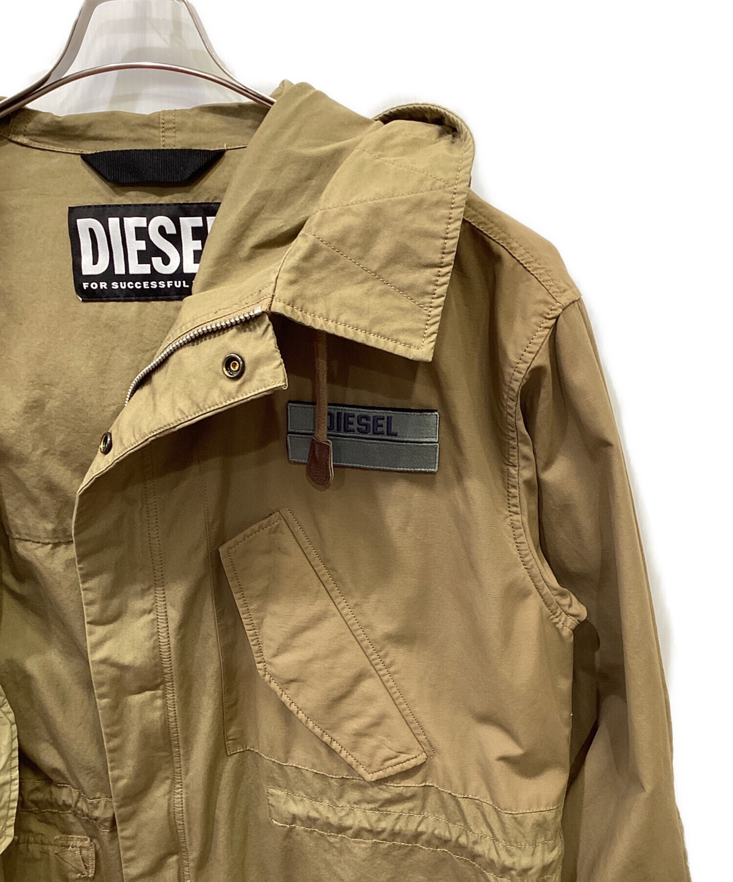 中古・古着通販】DIESEL (ディーゼル) モッズコート カーキ サイズ:M