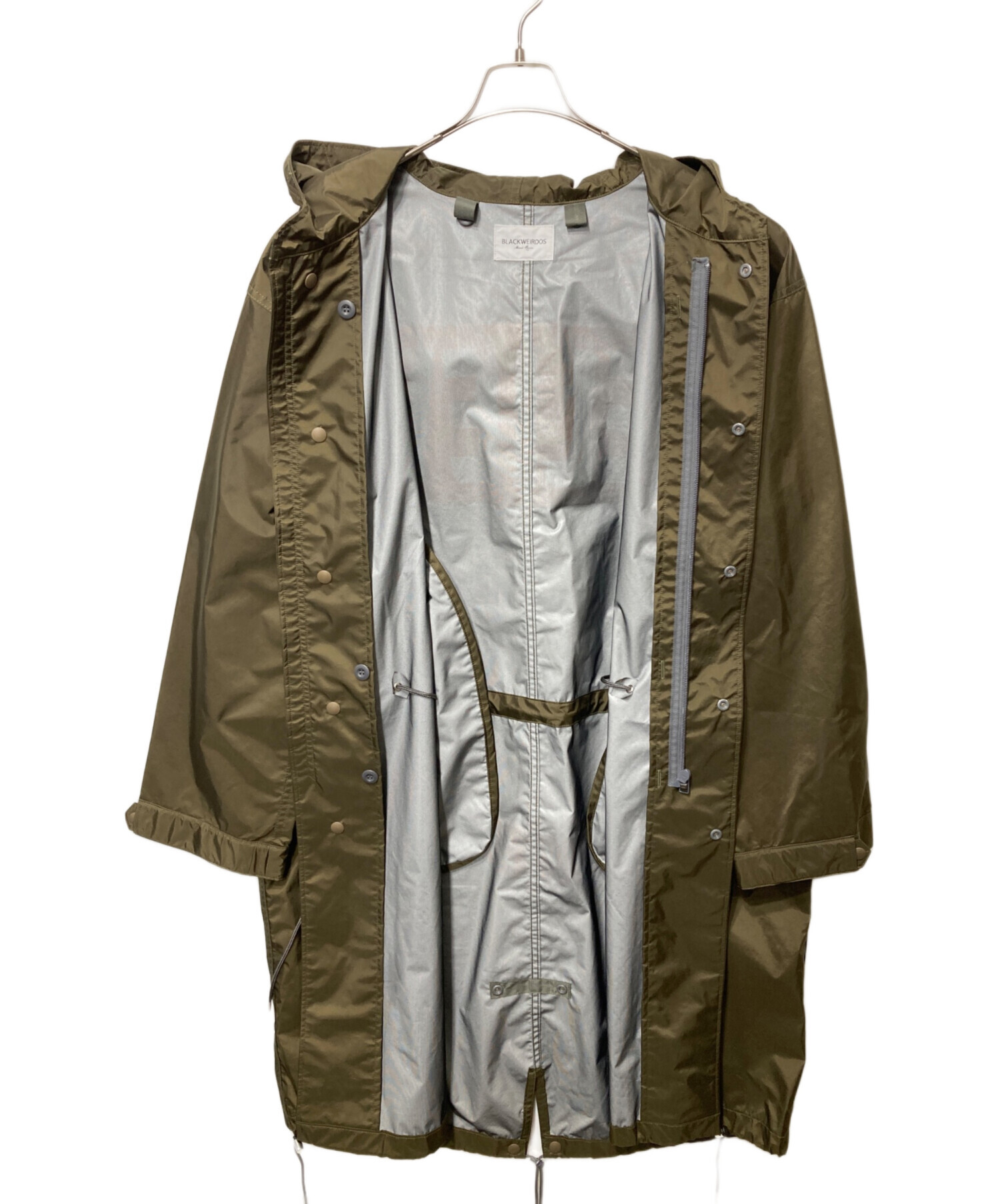 美品・BLACK WEIRDOS Nylon Ruin-ADCoat Lサイズ 中古・古着通販】Black Weirdos (ブラック ウィドース) RUIN-AD COAT