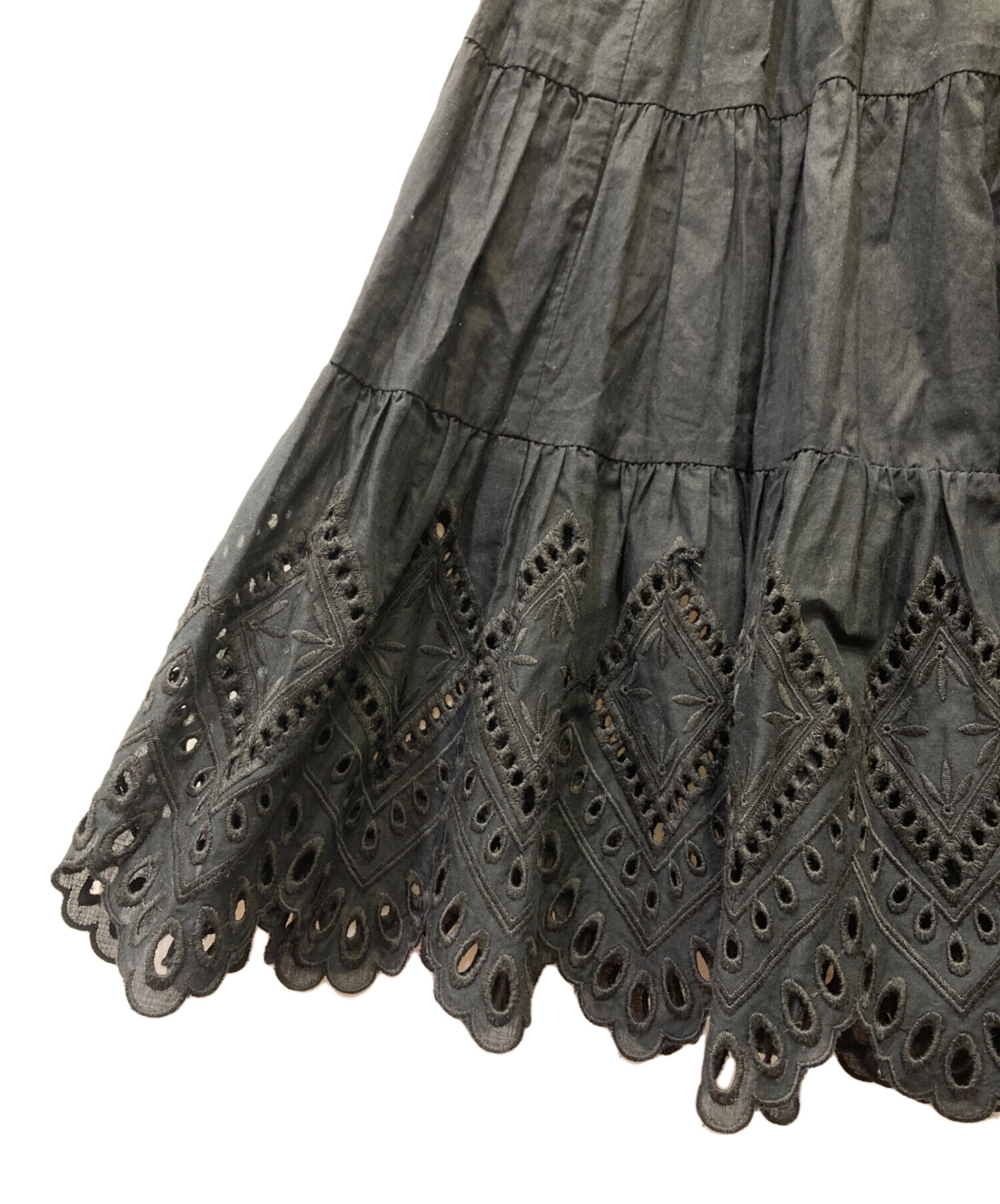 ティアードスカートアルページュストーリー本日22:00までの値下げ Arpege story オーガンティアードスカート アルページュストーリー