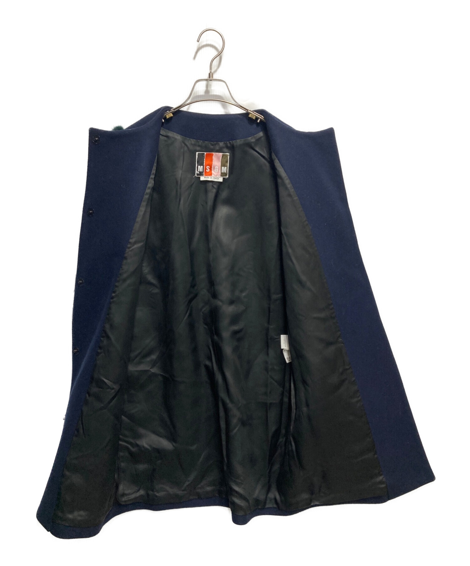 中古・古着通販】MSGM (エムエスジーエム) ファースリーブノーカラー 