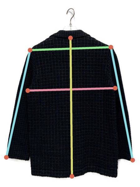 コーヘン coohem ヨネトミ ツイードジャケット COOHEM（コーヘン） ノーカラー ニットツイードジャケット