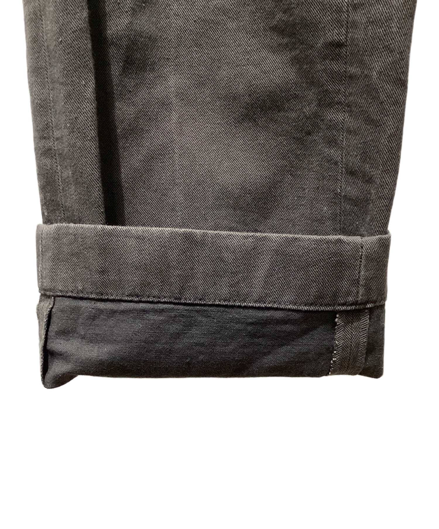 中古・古着通販】ATLAST & CO (アットラスト) ワークパンツ ブラック