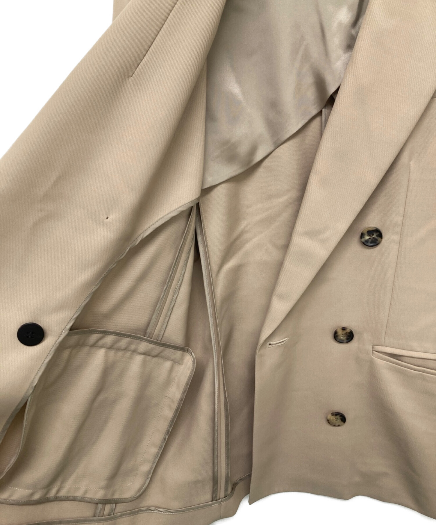 美品　EVERYDAY I LIKE. ダブルジャケット　ベージュ　36 中古・古着通販】EVERYDAY I LIKE. (エヴリデイ アイ ライク) ダブル