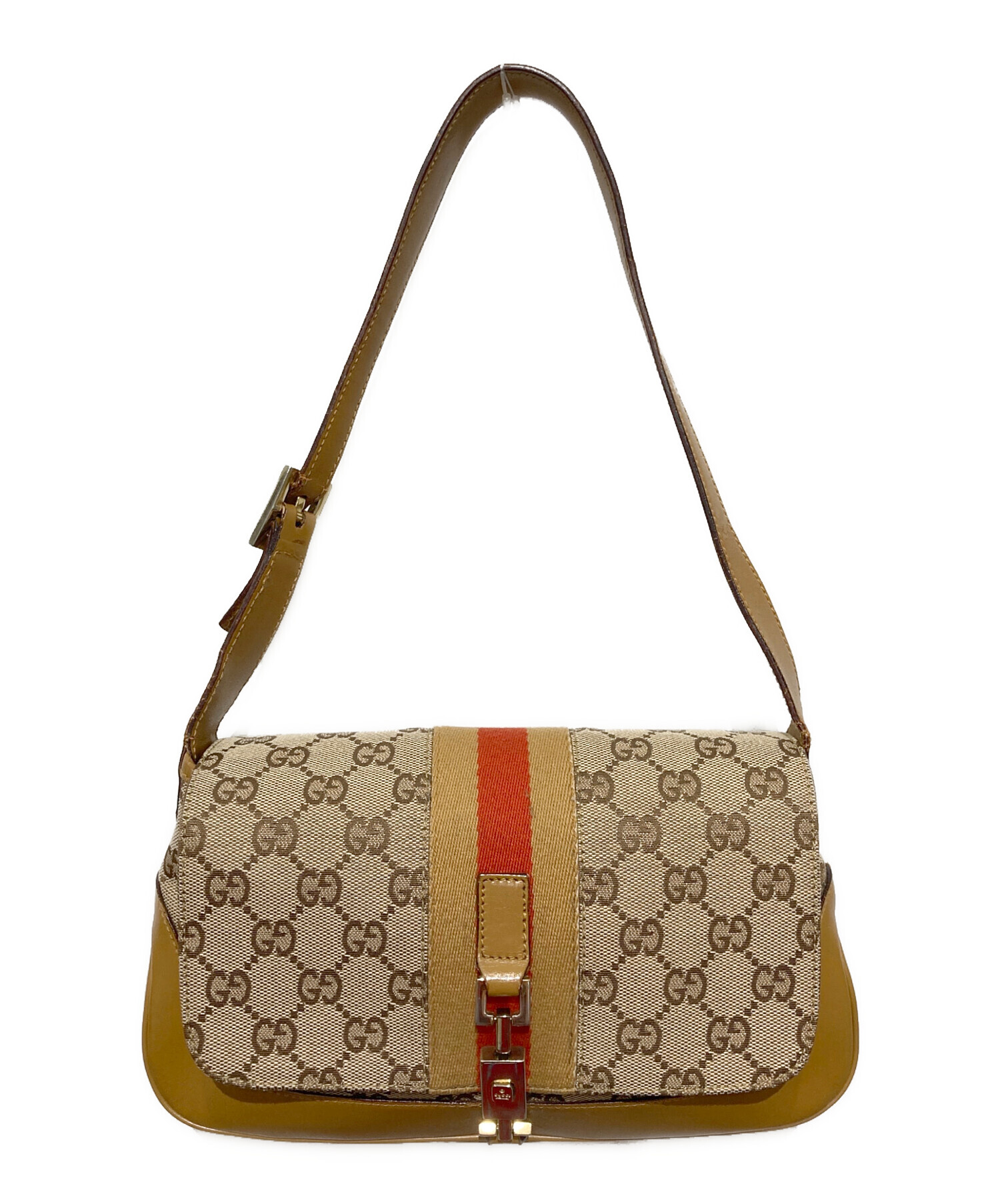 中古・古着通販】GUCCI (グッチ) GGキャンバスワンショルダーバッグ