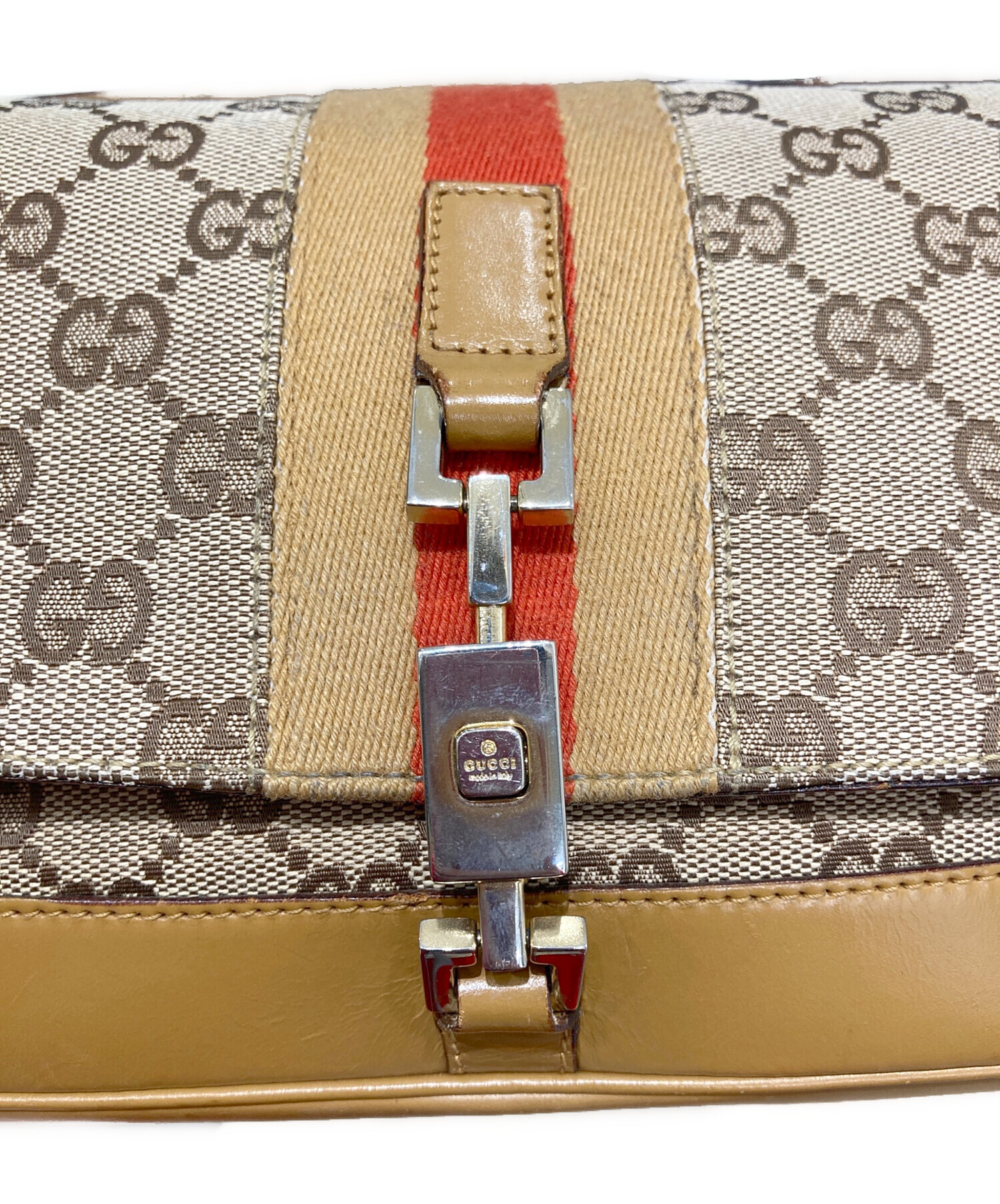 中古・古着通販】GUCCI (グッチ) GGキャンバスワンショルダーバッグ