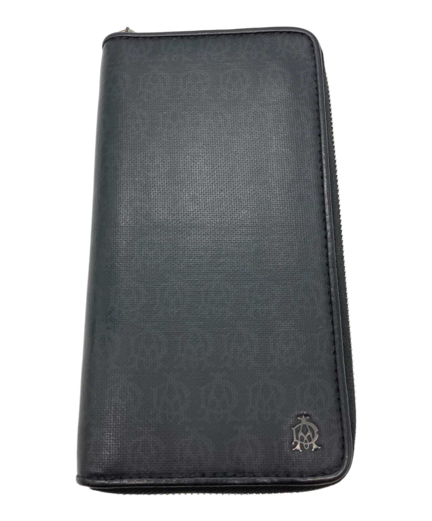 中古・古着通販】dunhill (ダンヒル) ラウンドジップ長財布 ブラック 